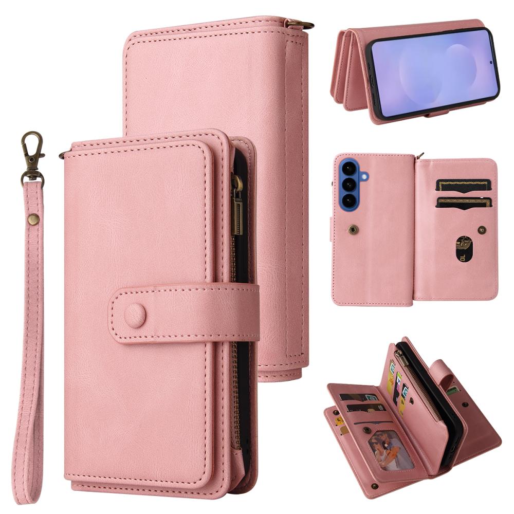  Samsung Galaxy S26 Fodral Multifuntionellt Rosa