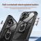  iPhone 16 Skal Shockproof Ring Hybrid Svart