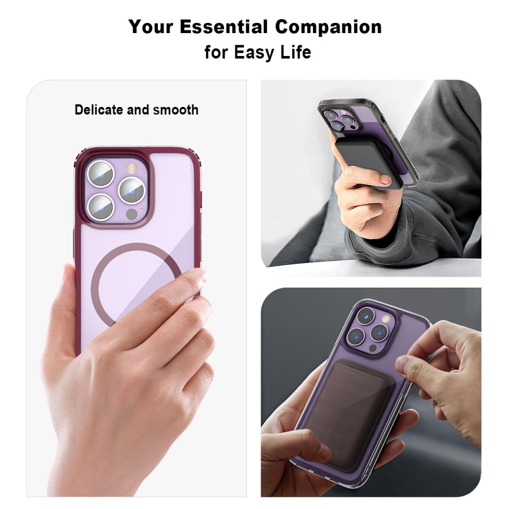ColorPop ColorPop iPhone 14 Pro Skal CH MagSafe Transparent/Röd