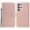  Samsung Galaxy S23 Ultra Fodral Solid Läder Roséguld