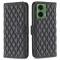  Motorola Moto G35 5G Fodral Diamond Läder Svart