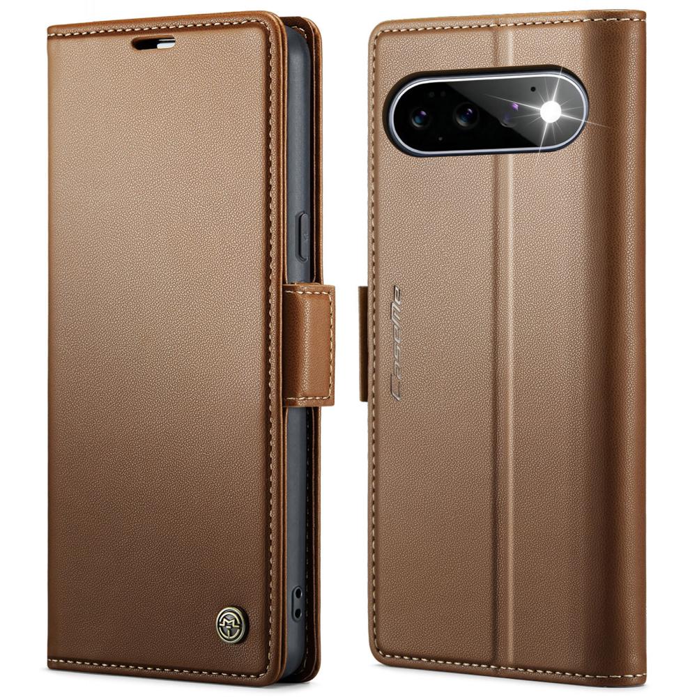 CASEME CASEME Google Pixel 11 / 11 Pro Fodral RFID Läder Brun