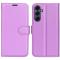  Samsung Galaxy A17 Fodral Litchi Läder Lila