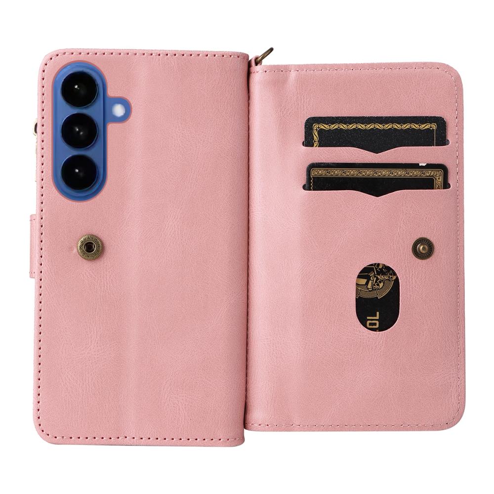  Samsung Galaxy S26 Fodral Multifuntionellt Rosa