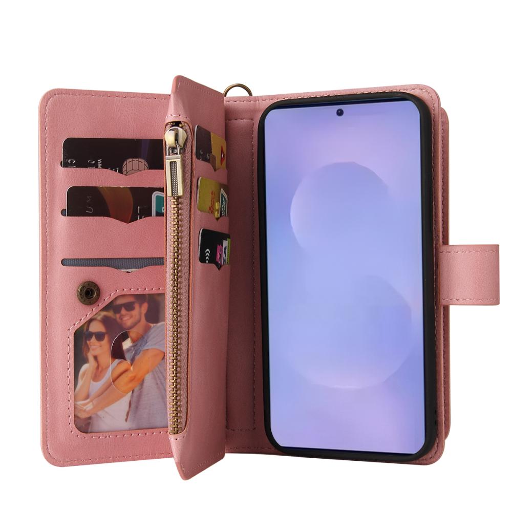  Samsung Galaxy S26 Fodral Multifuntionellt Rosa