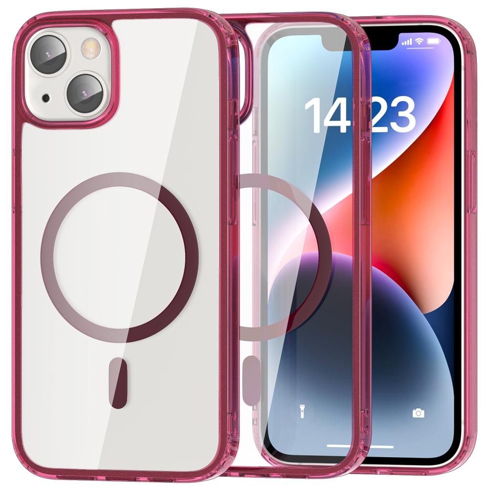 ColorPop ColorPop iPhone 14 Skal CH MagSafe Transparent/Röd