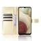  Samsung Galaxy A12 - Crazy Horse Fodral - Guld