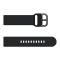  Silikon Armband Fitbit Versa/Versa 2 - Svart