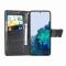  Samsung Galaxy S22 Plus Fodral Butterfly Tryckt Läder Svart