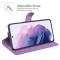  Samsung Galaxy S22 Fodral Litchi Textur Lila