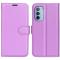  Motorola Moto G31 / G41 Fodral Litchi Textur Lila
