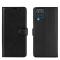  Samsung Galaxy A12 - Litchi Textur Fodral - Svart