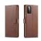LC.IMEEKE Samsung Galaxy A72 - LC.IMEEKE Läder Fodral - Brun