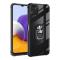  Samsung Galaxy A22 5G - Shockproof Hybrid Ring Skal - Svart/Silver