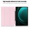  Galaxy Tab S9 FE Plus Fodral Tri-Fold Pennhållare Rosa