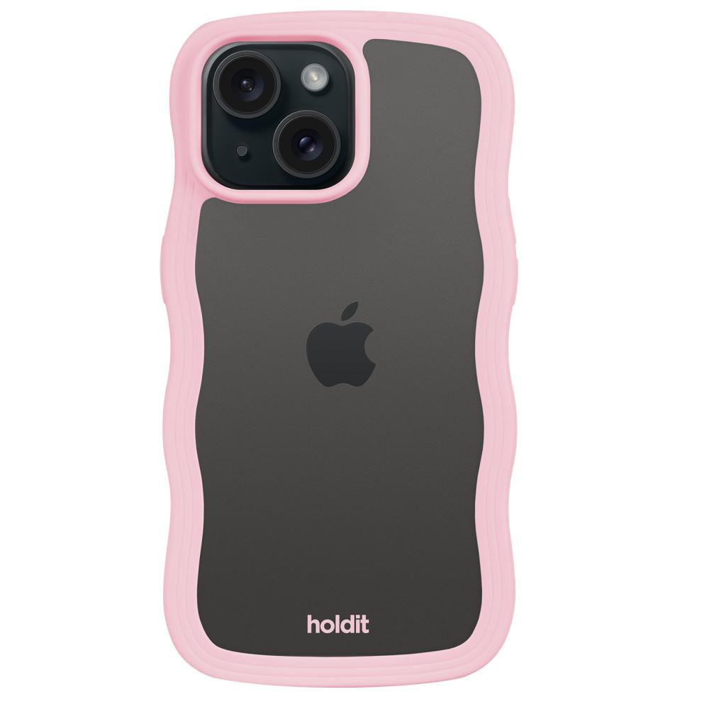 holdit holdit iPhone 15 Plus / 14 Plus Skal Wavy Pink Transparent