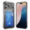  iPhone 17 Pro Max Skal Med Korthållare Transparent