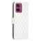  Motorola Moto G55 5G Fodral Diamond Läder Vit