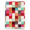  iPad Air 2026-2020 Fodral Tri-Fold Färgade Fyrkanter