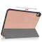  iPad Air 2026-2020 Fodral Tri-Fold Litchi Roséguld