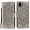  Samsung Galaxy A22 5G - Mandala Plånboksfodral - Grå