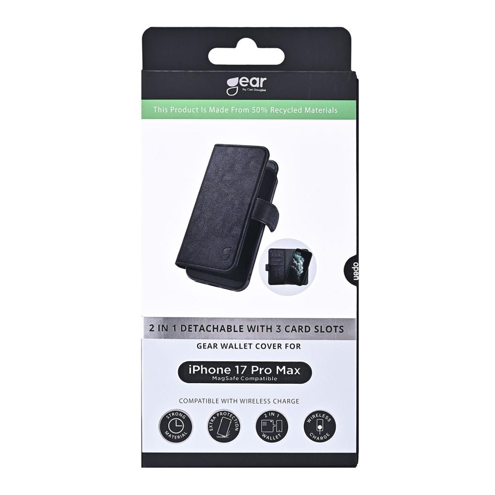 Gear Gear iPhone 17 Pro Max 2in1 MagSafe Magnet Fodral / Skal Svart