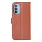  Motorola Moto G31 / G41 Fodral Litchi Textur Brun