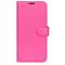  Samsung Galaxy S24 Ultra Fodral Läder Litchi Rosa