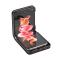  Samsung Galaxy Z Flip 4 Skal Läder Kortfack Röd