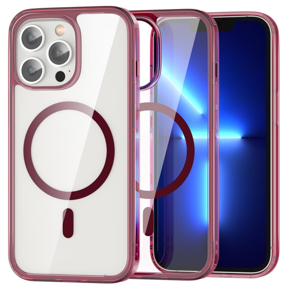 ColorPop ColorPop iPhone 13 Pro Skal CH MagSafe Transparent/Röd