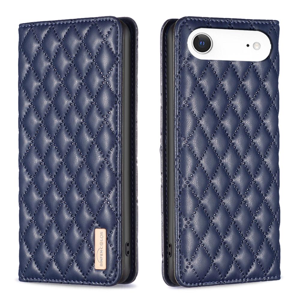 BINFEN BINFEN iPhone Air Fodral Diamond Flip Läder Blå