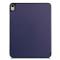  iPad Air 2026-2020 Fodral Tri-Fold Litchi Mörk Blå