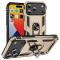 iPhone 17 Pro Skal Shockproof Hybrid Ring Guld