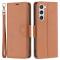  Samsung Galaxy S23 Fodral Litchi Shark Brun