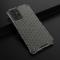  Samsung Galaxy A72 - Armor Honeycomb Textur Skal - Svart