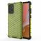  Samsung Galaxy A72 - Armor Honeycomb Textur Skal - Grön
