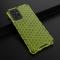 Samsung Galaxy A72 - Armor Honeycomb Textur Skal - Grön