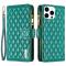 BINFEN BINFEN iPhone 16 Pro Fodral Diamond Multifunktionell Grön