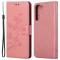  Samsung Galaxy S23 Fodral Med Tryck Rosa