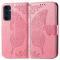  Samsung Galaxy A16 Fodral Med Fjäril Tryck Rosa