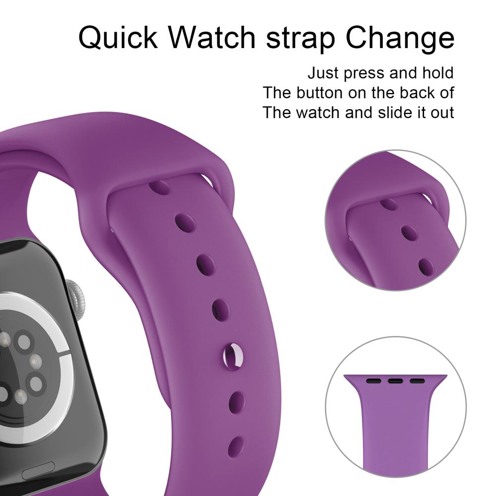 ColorPop Apple Watch 38/40/41/42 mm Silikon Armband (S/M) Lila