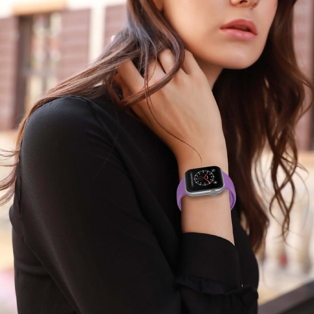 ColorPop Apple Watch 38/40/41/42 mm Silikon Armband (S/M) Lila