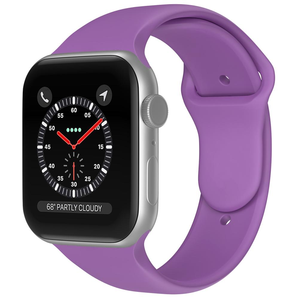 ColorPop Apple Watch 42/44/45/46/49 mm Silikon Armband (S/M) Lila
