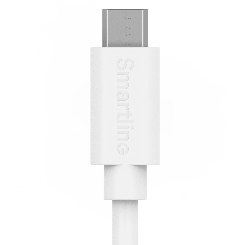 Smartline Smartline 3m Micro USB Laddningskabel Vit