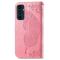  Samsung Galaxy A16 Fodral Med Fjäril Tryck Rosa