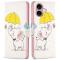  iPhone 16 Plus Fodral Med Tryck Baby Elefant Vit