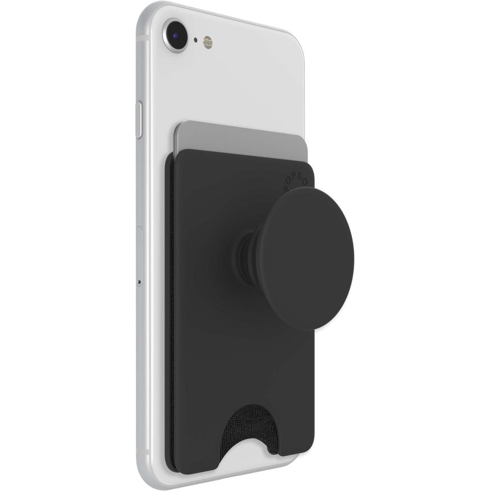 PopSockets PopSockets PopWallet+ Avtagbar Mobil Plånbok Svart