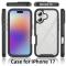  iPhone 17 Skal 360 Hybrid Defense Svart