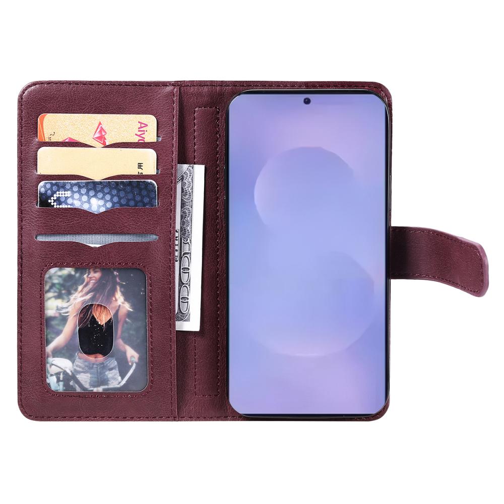  Samsung Galaxy S26 Fodral Multifunktionellt Vinröd