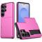  Samsung Galaxy S26 Ultra Skal Hybrid Med Kortfack Rosa